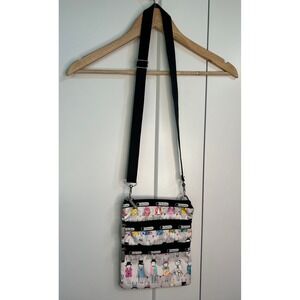 LeSportsac Quinn Crossbody Bag Bunny Rabbit Fifi Lapin Multicolor